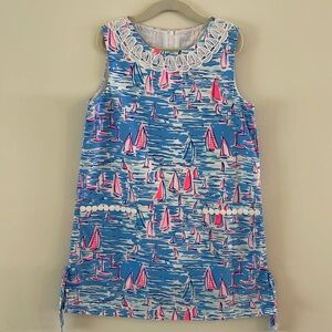 Lilly Pulitzer Girls Classic Shift Dress - Size 7